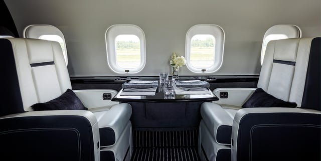 andrewjzucker's tweet card. New private plane owners are asking their personal interior decorators to bring their talents to the friendly skies.