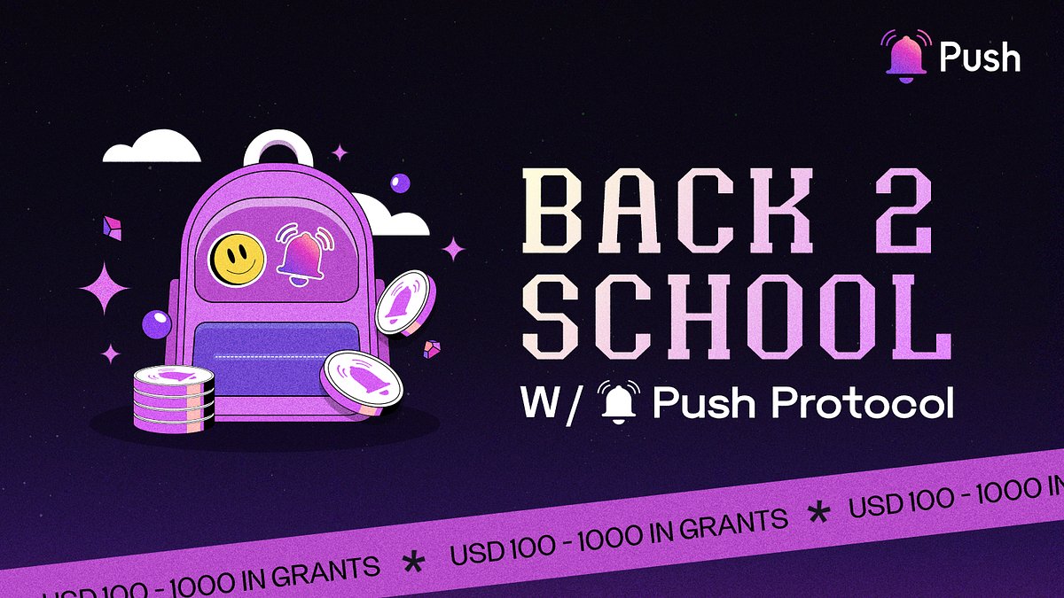 PushChain's tweet card. Push Grants for Collaborations with University Students