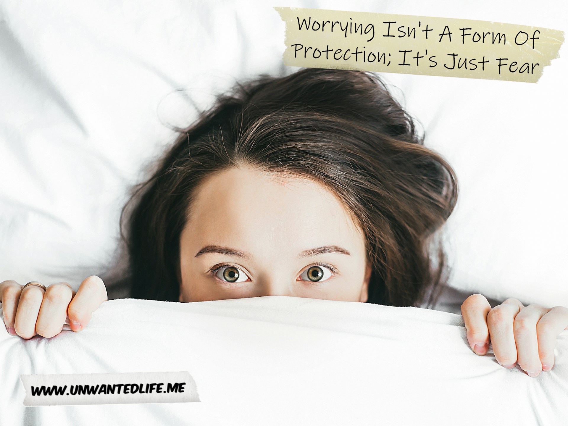 UnwantedLife_Me's tweet card. Is it possible to use worrying to think ourselves safe, or are we just making things worse by trying to think our fears away?