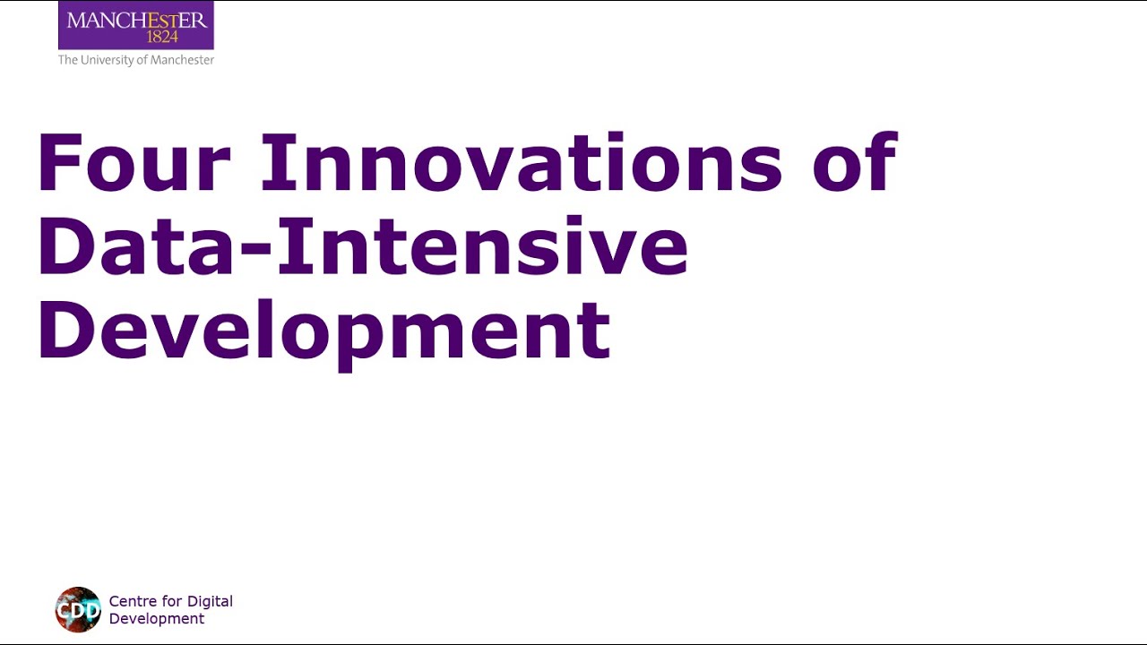 CDDManchester's tweet card. Four Innovations of Data-Intensive Development
