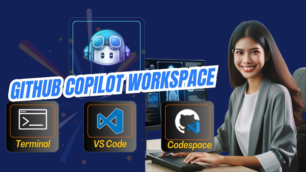 Ambily8's tweet card. GitHub Copilot Workspace Part 2: Built-in Terminal, VS Code Extension...
