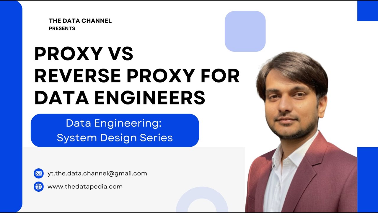 The_DataChannel's tweet card. Proxy vs Reverse Proxy for Data Engineers | System Design Concepts