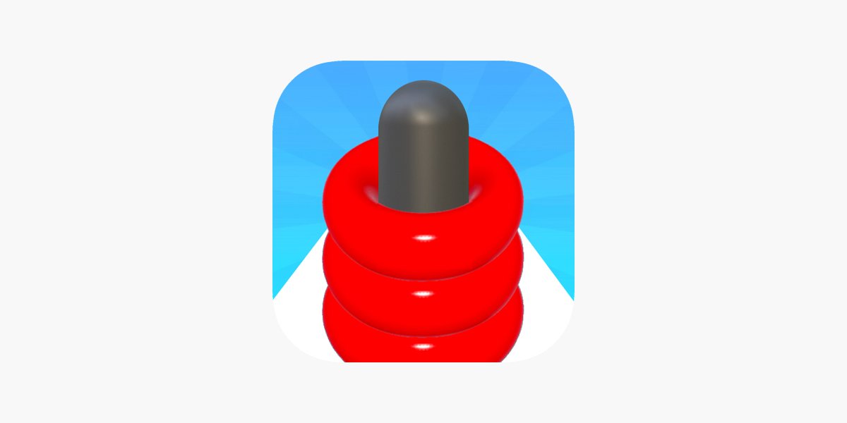 two_apps's tweet card. ‎A match three game with a difference! Become a hoop stack star, by hoop stacking! Color match the hoops and pegs! Be quick, as everything's on the move, and some pegs need more hoops than others!...