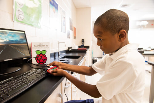 raspberrypi_otd's tweet card. Lynda Chinaka, Senior Lecturer in Computing in Education, on the work everyone can do to engage more Black students in computing in school and beyond.