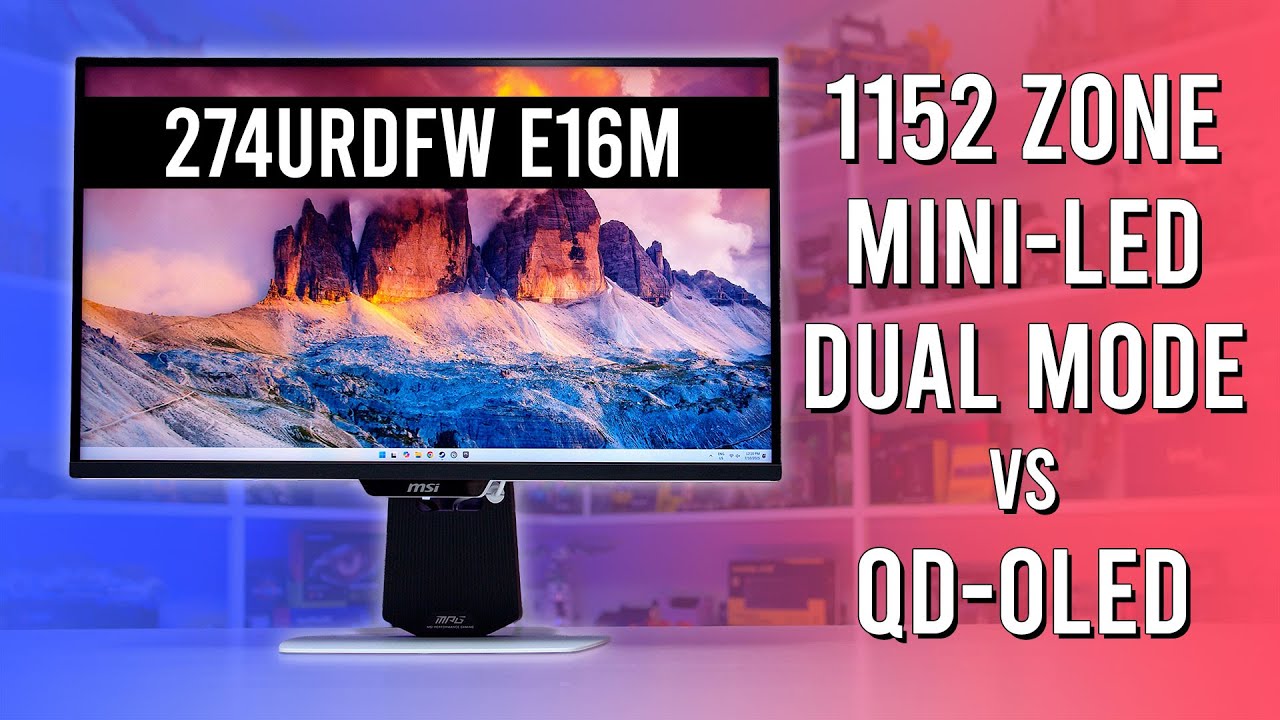 HardwareUnboxed's tweet card. Best 4K Mini-LED for HDR Gaming? - MSI MPG 274URDFW E16M Review