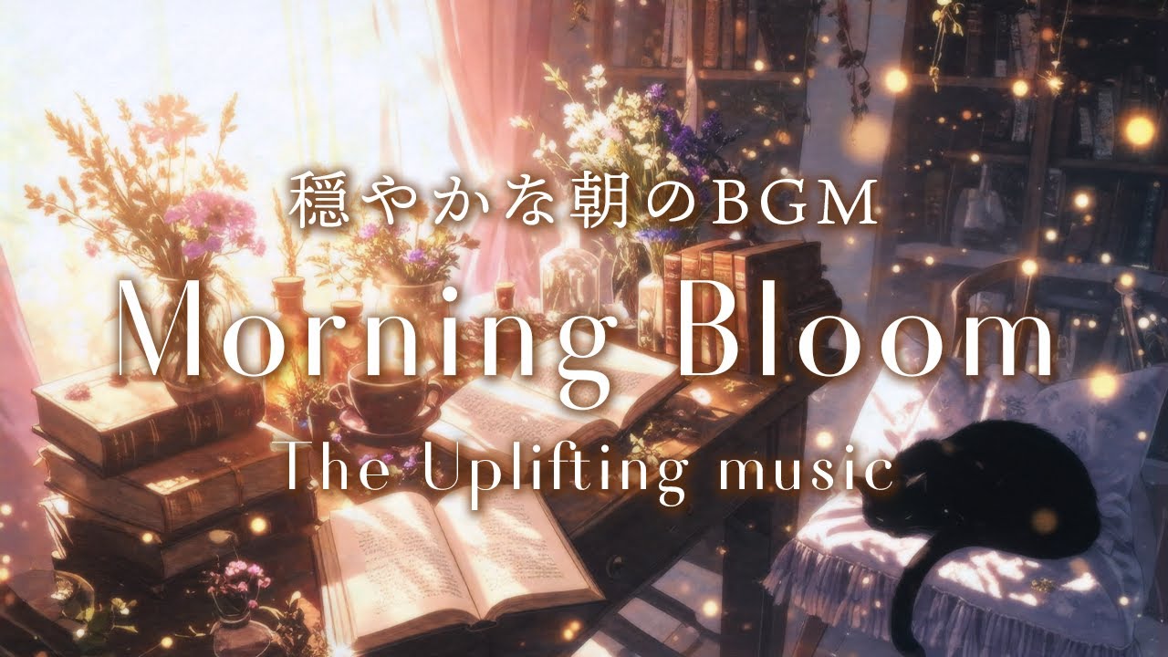 fm_library's tweet card. 【Lo-fiBGM】モーニングブルーム | Morning Bloom * The Uplifting music【穏やかな朝を過ごす...