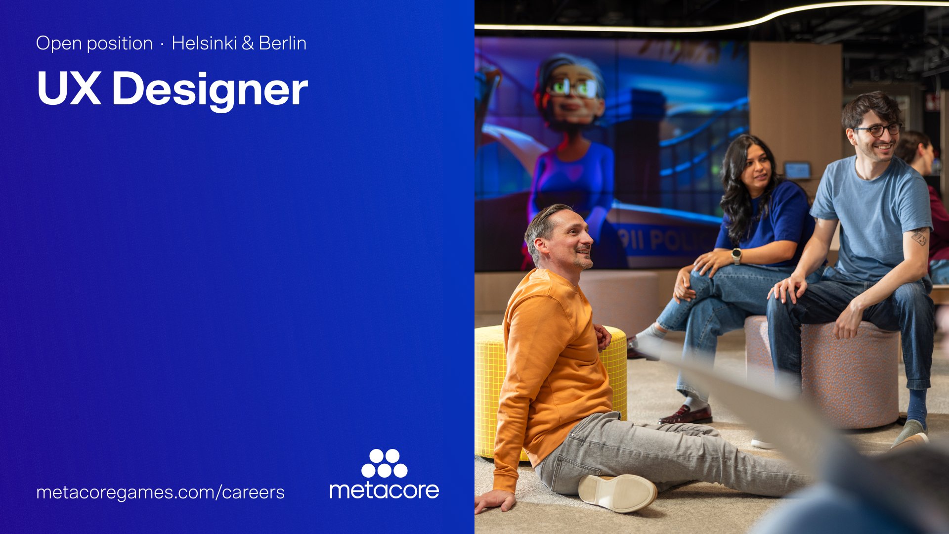 metacoregames's tweet card. We’re looking for a UX Designer to help us deepen our understanding of player needs and craft intuitive, entertaining, and accessible experiences for Merge Mansion.