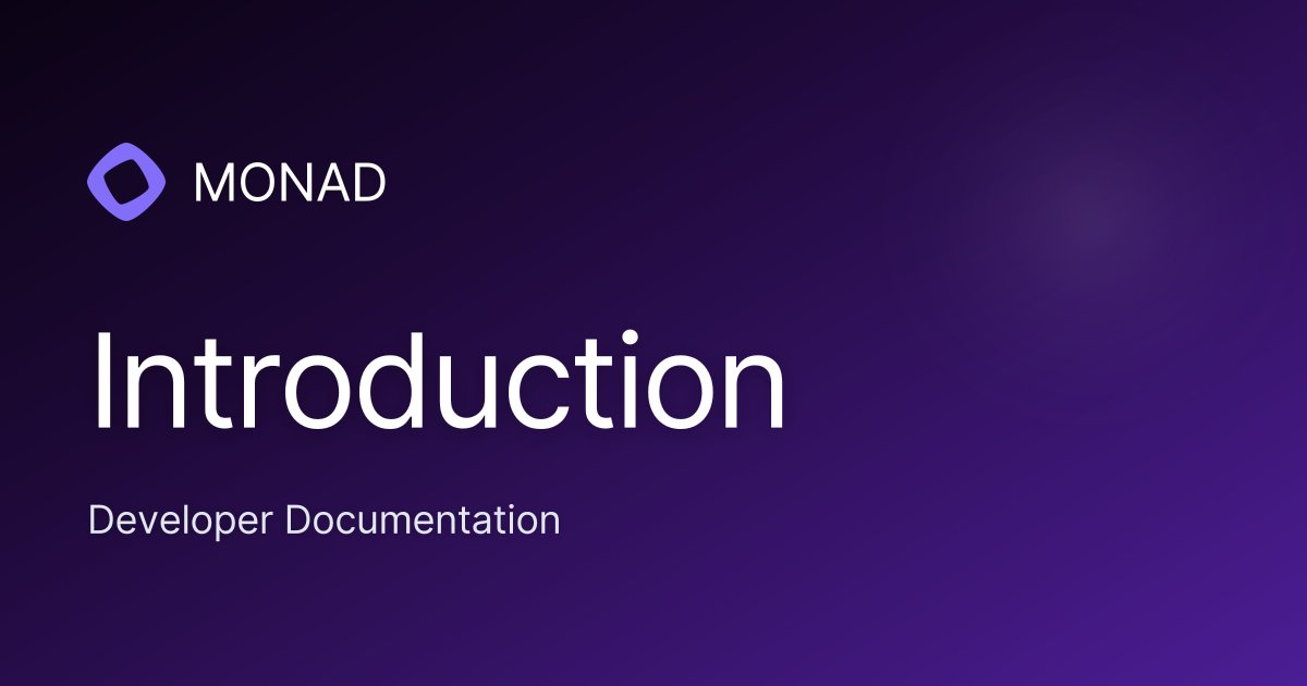 monad's tweet card. Monad is a high-performance Ethereum-compatible L1. Monad materially advances the efficient
