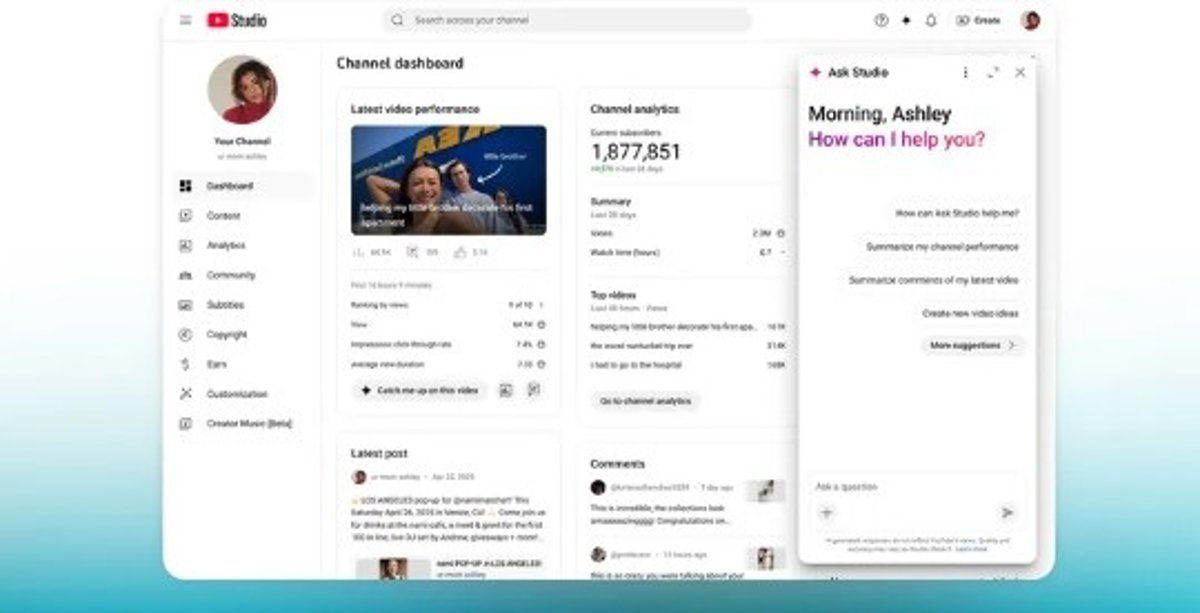 CoreNetworksSev's tweet card.    YouTube ha lanzado nuevas herramientas impulsadas con inteligencia artificial (IA)...