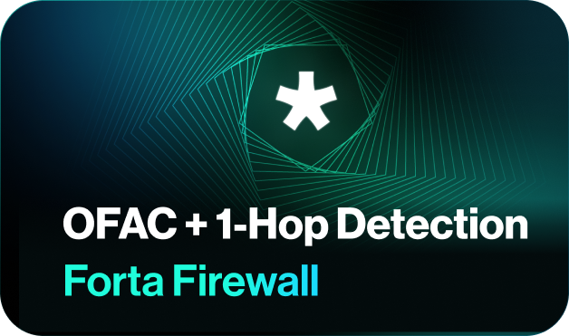 FortaNetwork's tweet card. Forta Firewall Expands Sanctions Screening with OFAC + 1-Hop Detection