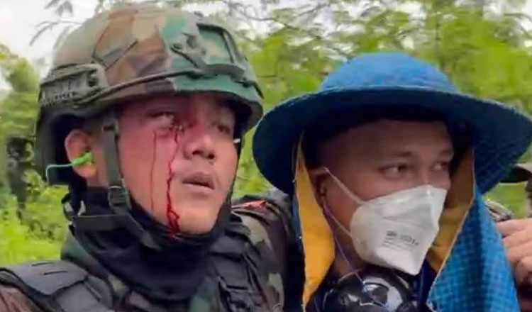 KhmerTimes's tweet card. The Royal Government of Cambodia has strongly condemned Thai military forces for a violent cross-border incursion that left at least 24 Cambodian civilians and Buddhist monks injured in Ou Chrov...