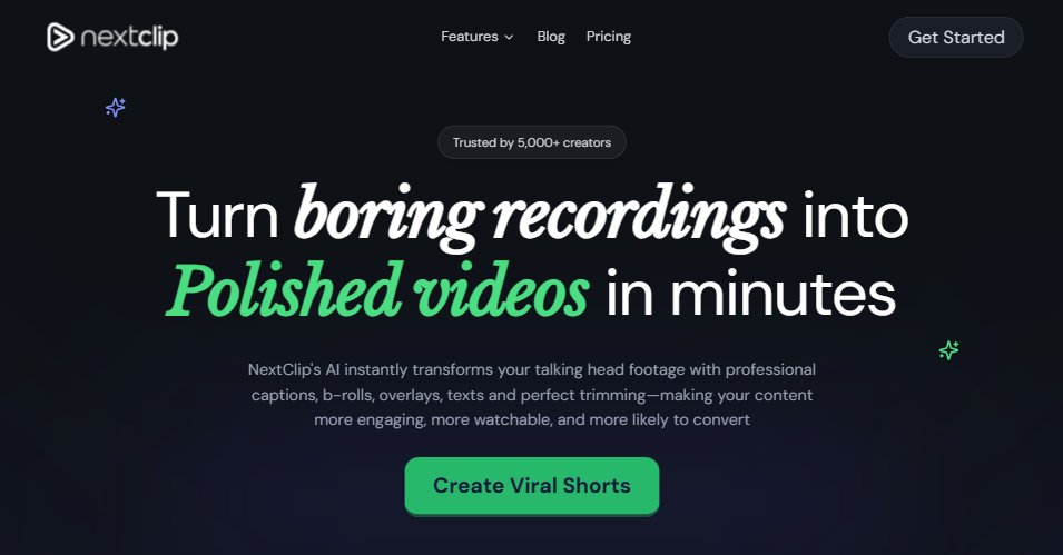 devhustler4's tweet card. NextClip's AI instantly transforms your talking head footage with professional captions, b-rolls, overlays, texts and perfect trimming—making your content more engaging, more watchable, and more...