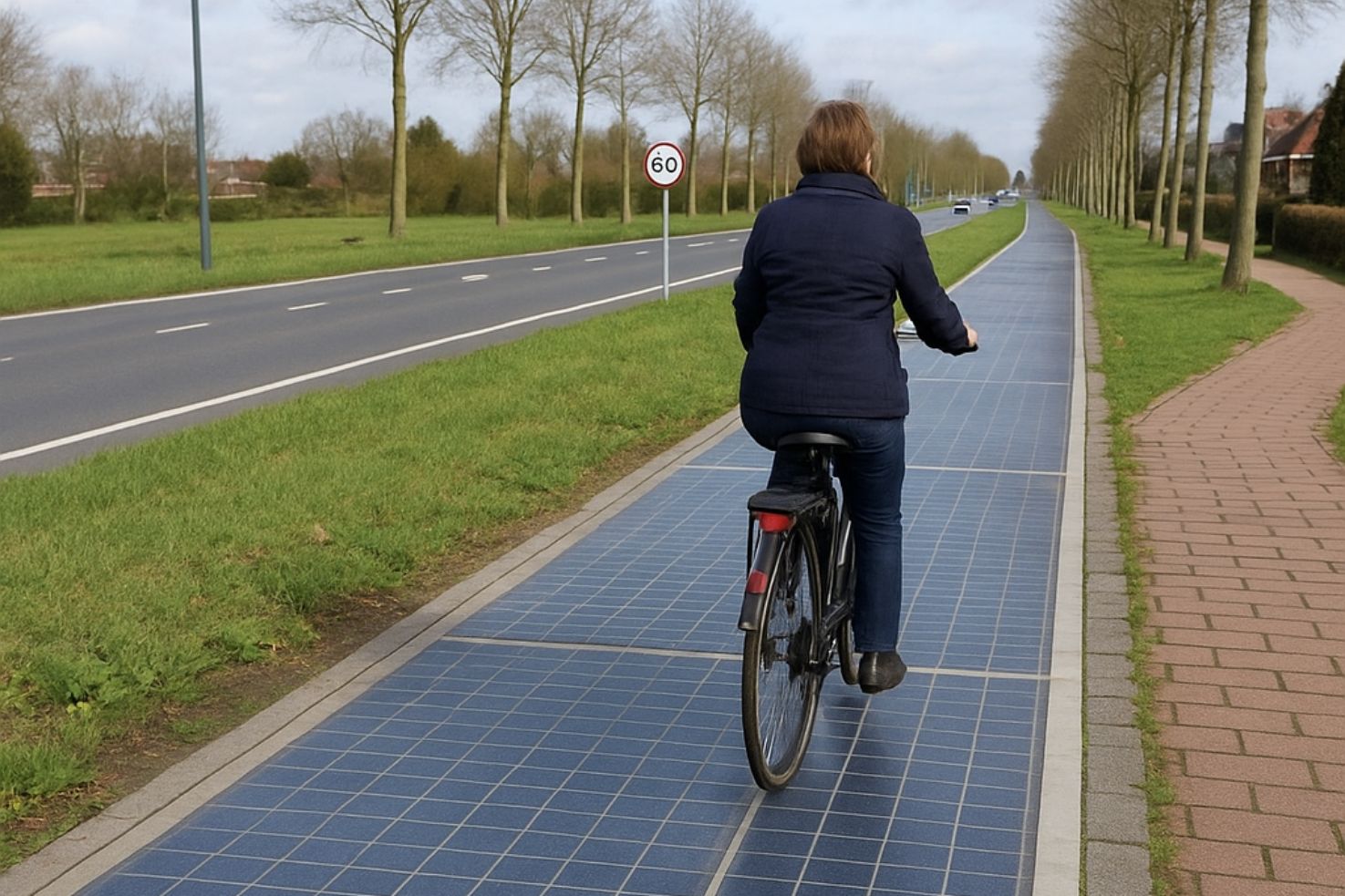 neues_wir's tweet card. In Krommenie bei Utrecht zeigt das Projekt SolaRoad, wie Radwege Strom liefern können. Unter robustem Glas erzeugen Solarzellen Energie für Haushalte. Trotz technischer Hürden liefert das Pilotproj...