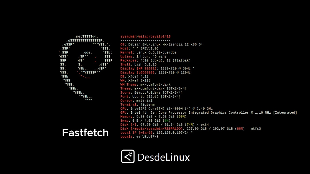 DesdeLinux's tweet card. ¿Usas Fastfetch con su configuración por defecto? Pues, con este Tutorial de Fastfetch daras uno primeros buenos pasos para personalizarlo.