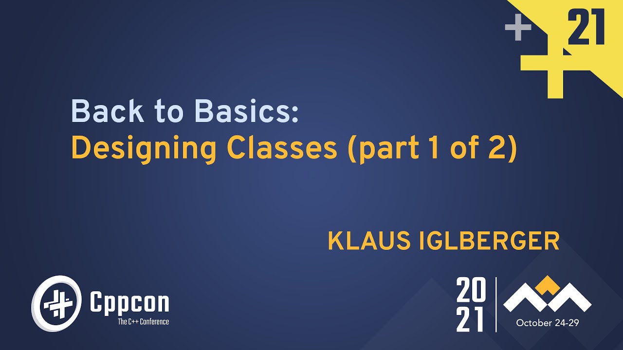 dynamic_cast's tweet card. Back to Basics: Designing Classes (part 1 of 2) - Klaus Iglberger -...