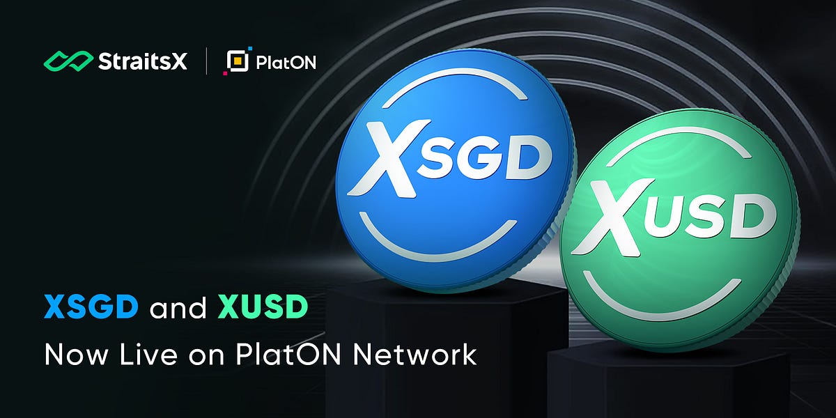 PlatON_Network's tweet card. XSGD and XUSD, StraitsX’s Singapore Dollar and U.S. Dollar-Pegged Stablecoins, Now Live on PlatON Network
