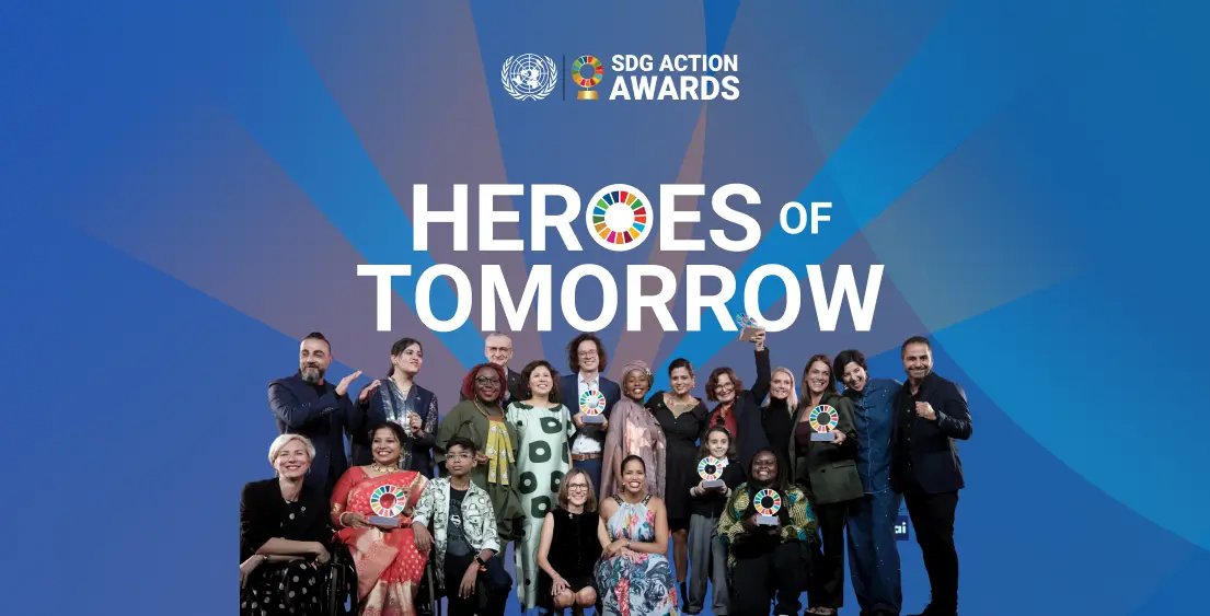 cooperazione_it's tweet card. Selected from over 5,500 applications spanning 190 countries and territories, the Heroes of Tomorrow: UN SDG Action Award finalists represent bold, creative, and scalable solutions for the world’s...