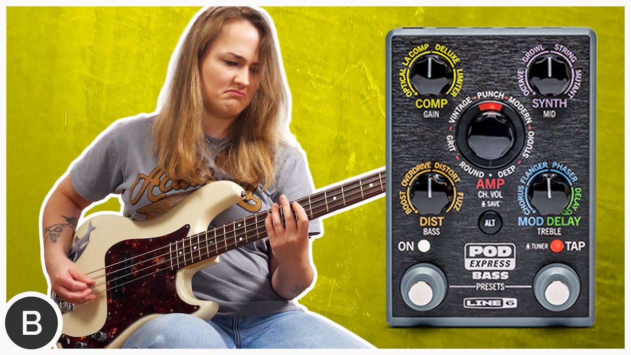 Line6's tweet card. ALL IN 1 PEDAL | LINE 6 POD EXPRESS BASS