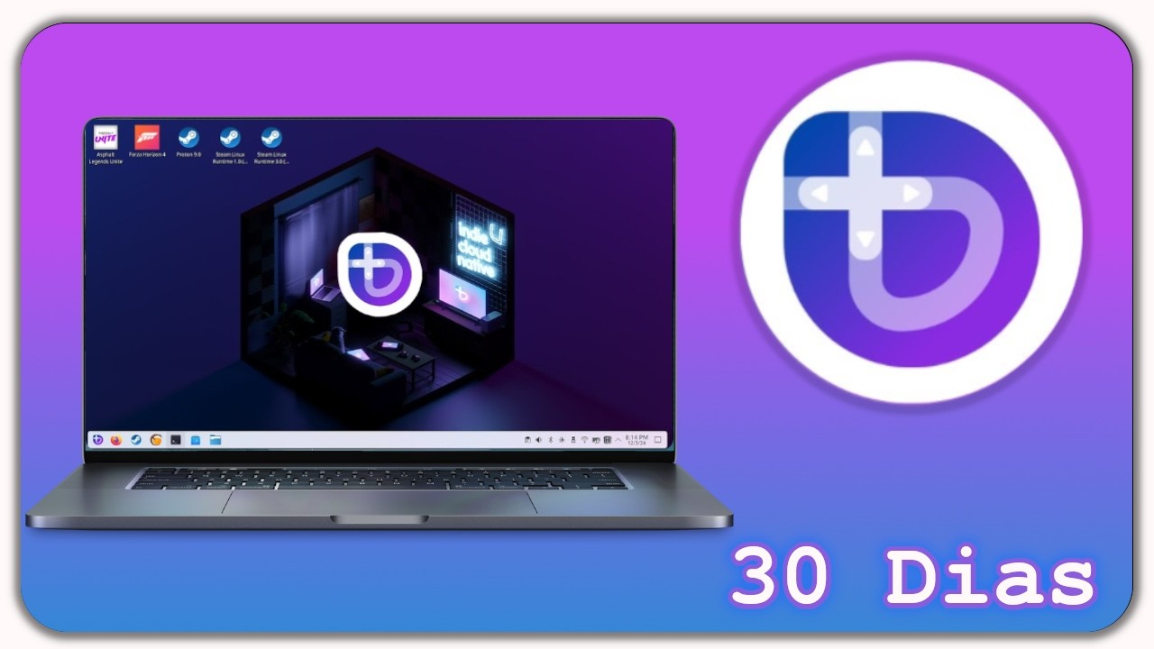 RikerLinux's tweet card. 30 dias usando o Sistema mais BADALADO do momento 😱 - Bazzite Review