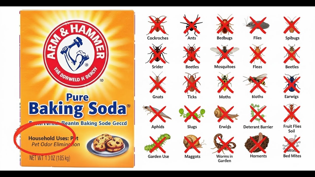 zubu21's tweet card. Baking Soda Hacks: Kill Roaches, Ants, Mice & Bedbugs Eliminate 30+...
