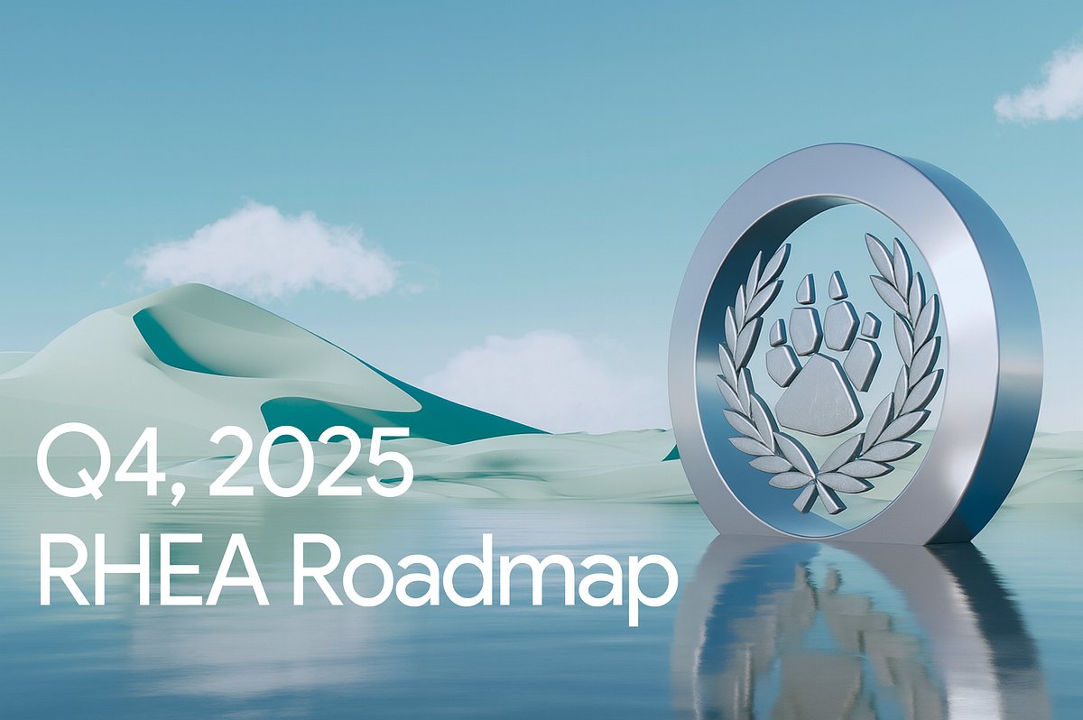 rhea_finance's tweet card. The final quarter of 2025 is shaping up to be RHEA’s most ambitious yet, with major releases, ecosystem upgrades, and community-driven…