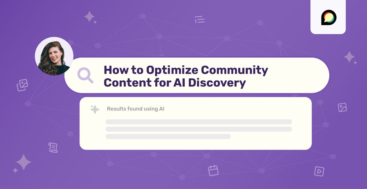 discourse's tweet card. AI has turned search into answers. People ask a question, get one synthesized response, and see a small handful of cited sources. If your community is one of those sources, you win trust, traffic,...