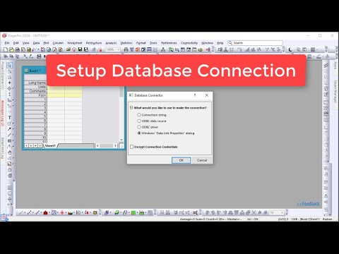 OriginLab's tweet card. Setup Database Connection in Origin
