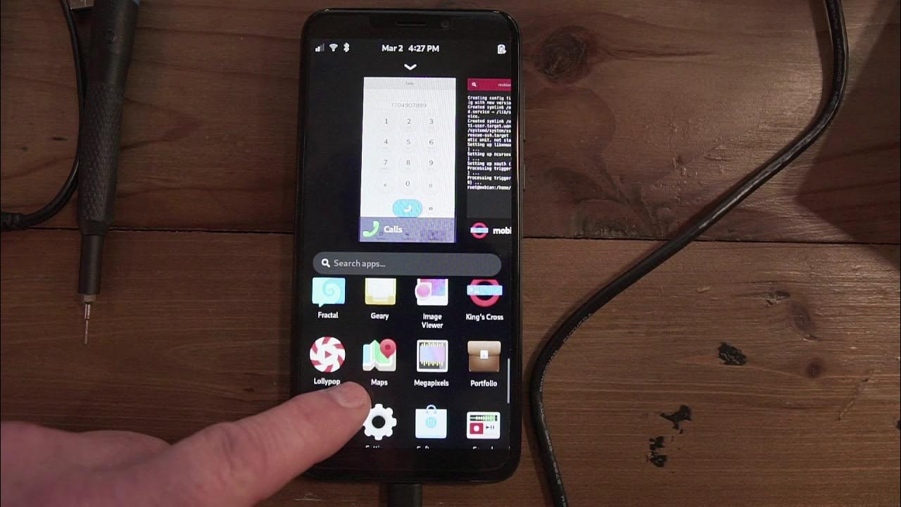 implosion010's tweet card. Mobian on the Pinephone Review 2021