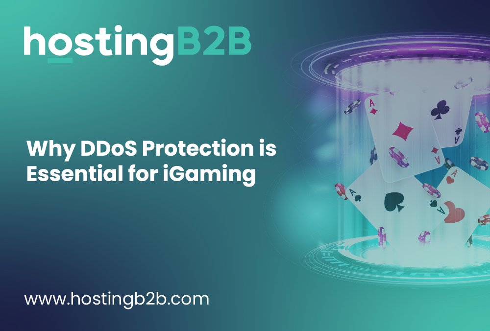 hostingb2b's tweet card. Uptime is a licensing requirement in iGaming, not a luxury.