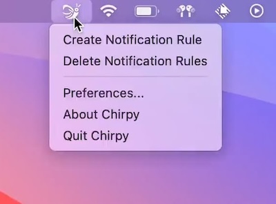 chirpypro's tweet card. This menu bar app allows you to set custom notification sounds for your Slack. You can choose different sounds for different channels, apps, or even people in