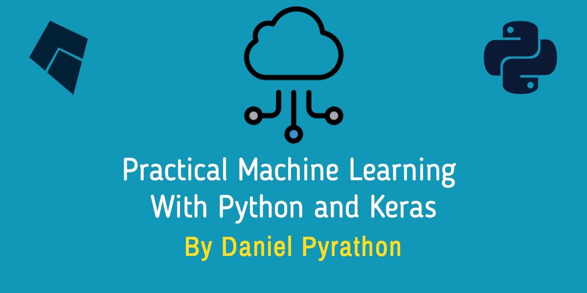 PythonHub's tweet card. Learn the basics of machine learning and neural networks, and test out your skills with a simple tutorial using Keras.