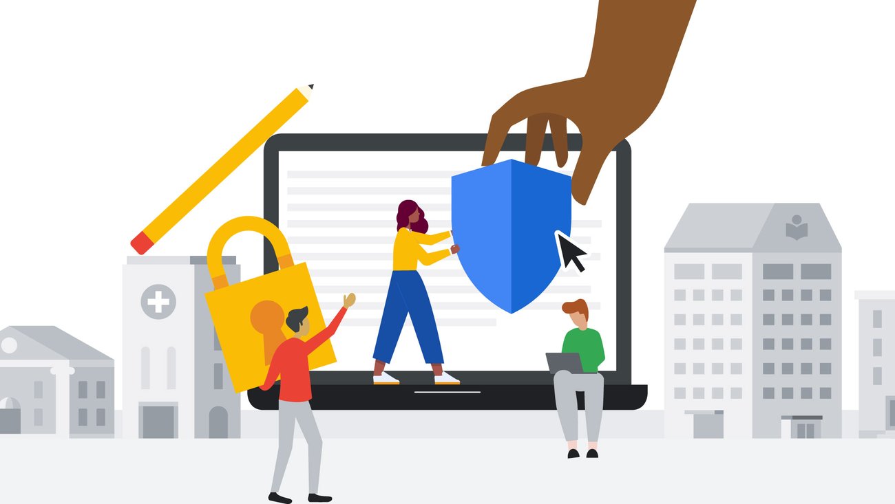 Googleorg's tweet card. Announcing the universities selected for support from the Google.org Cybersecurity Seminars program.