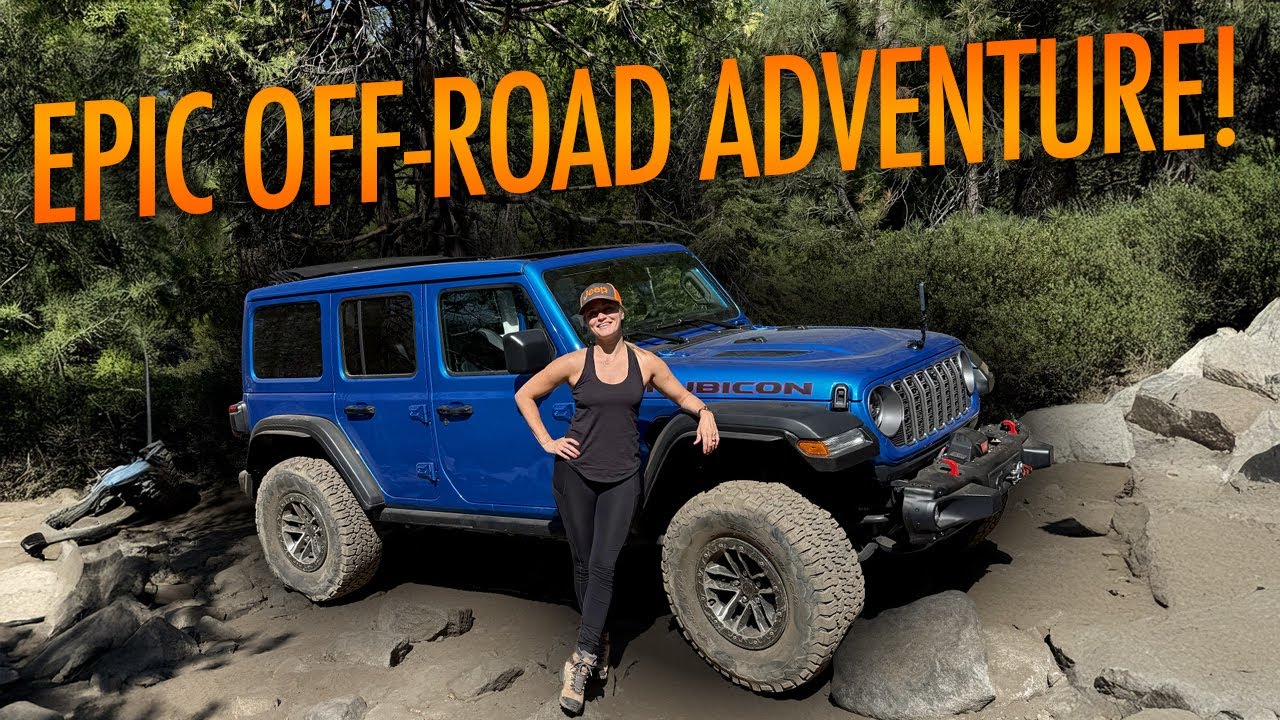 ijustine's tweet card. Off-roading the Rubicon Trail with Jeep!