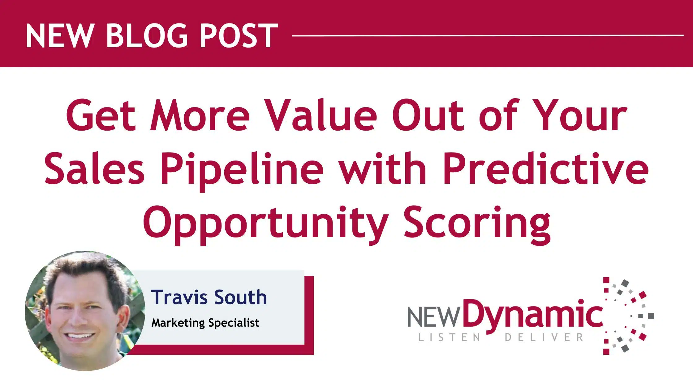 CRMSoftwareBlog's tweet card. Leverage the power of predictive opportunity scoring to rank your opportunities according to their scores, helping you achieve better qualification rates for each potential lead.
