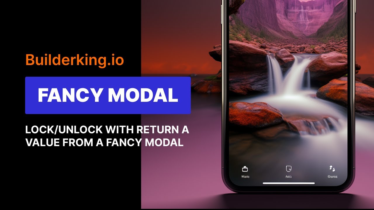builderking_io's tweet card. Unlock the Magic: Create Animated Modals with Flutterflow | Build...