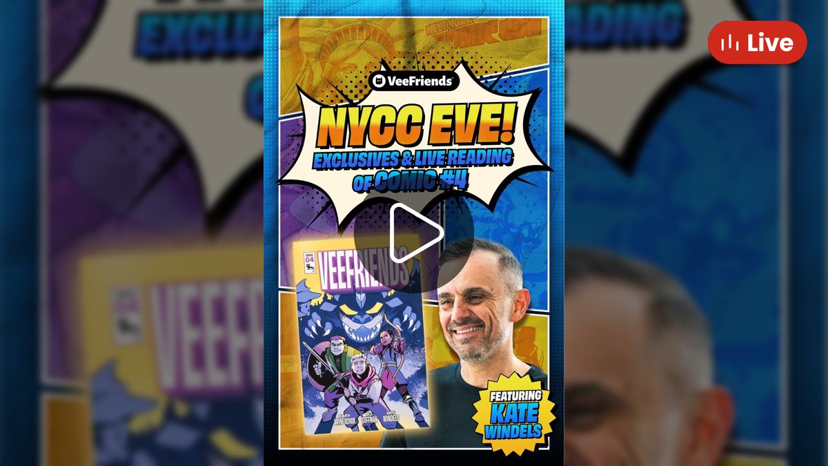 garyvee's tweet card. NYCC EVE: Live with GaryVee & Special Guest Kate Windells!