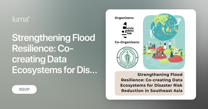 CivicDatalab's tweet card. Hosts:- Organiser: CivicDataLab Pvt. Ltd., India Co-Organiser: Bangkok Metropolitan Administration (BMA), Thailand Language: English with Thai language support…