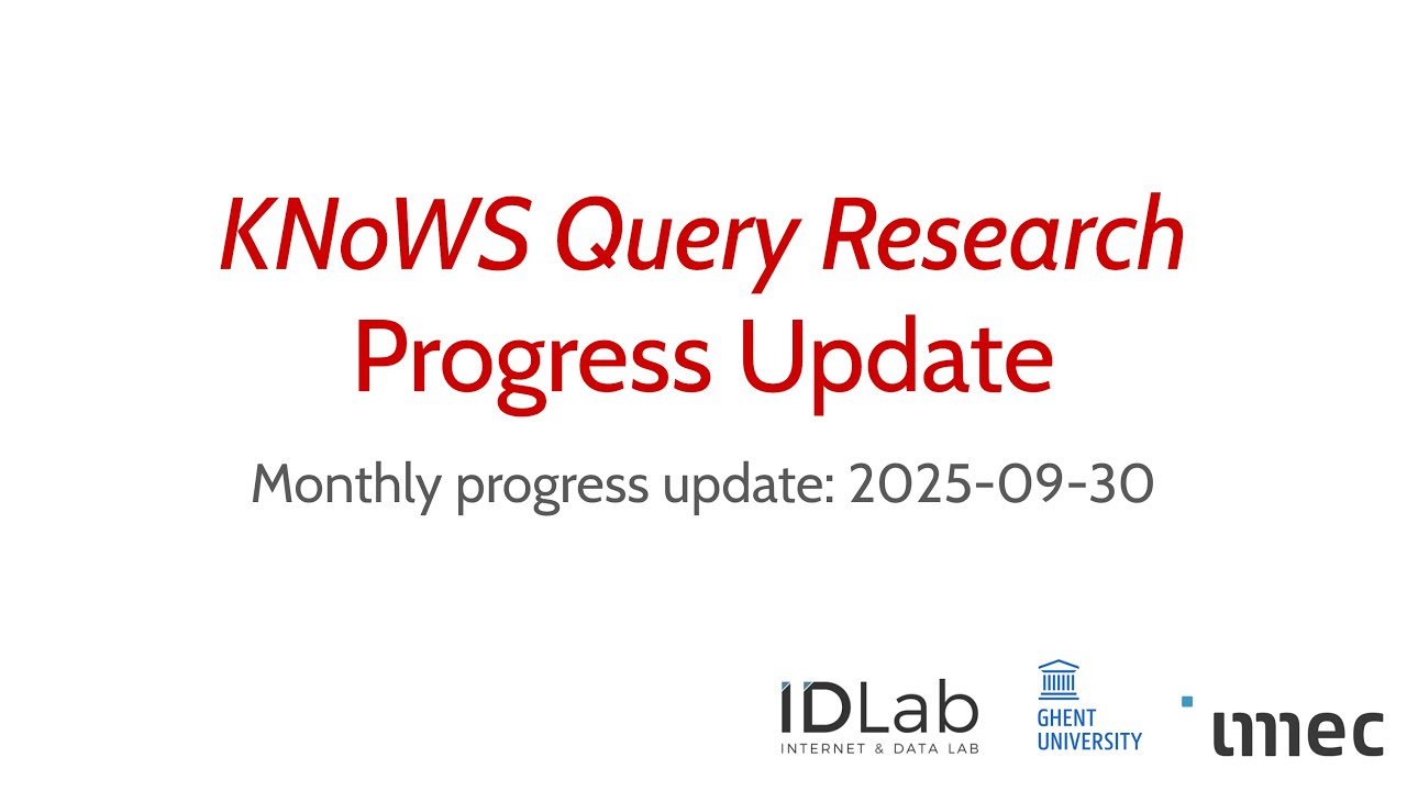 rubensworks's tweet card. KNoWS Query Research - Progress Update (2025-09-30)
