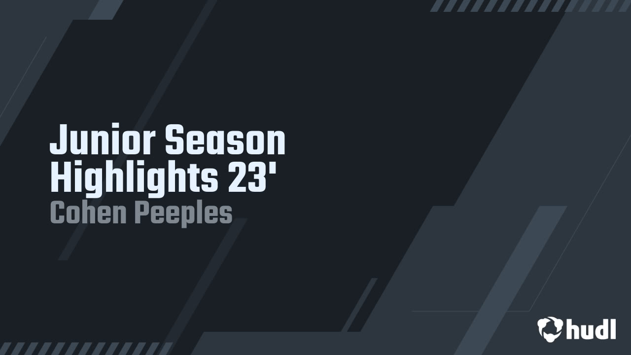cohen_peeples's tweet card. Junior Season Highlights 23'