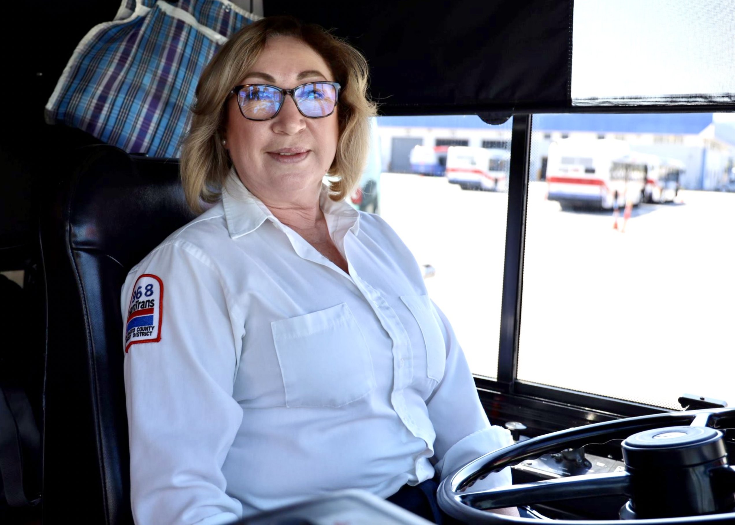 SamTrans's tweet card. The policy authorizes SamTrans to temporarily suspend individuals who engage in unsafe, threatening or disruptive behavior on District vehicles or property.