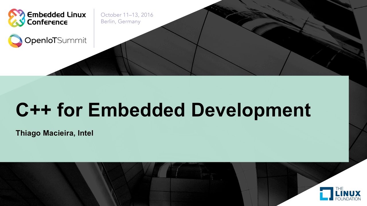 meetingembedded's tweet card. C++ for Embedded Development