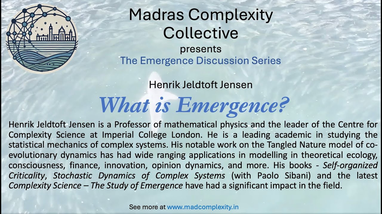 madcomplexity's tweet card. What is Emergence?: Conversation with Henrik Jeldtoft Jensen