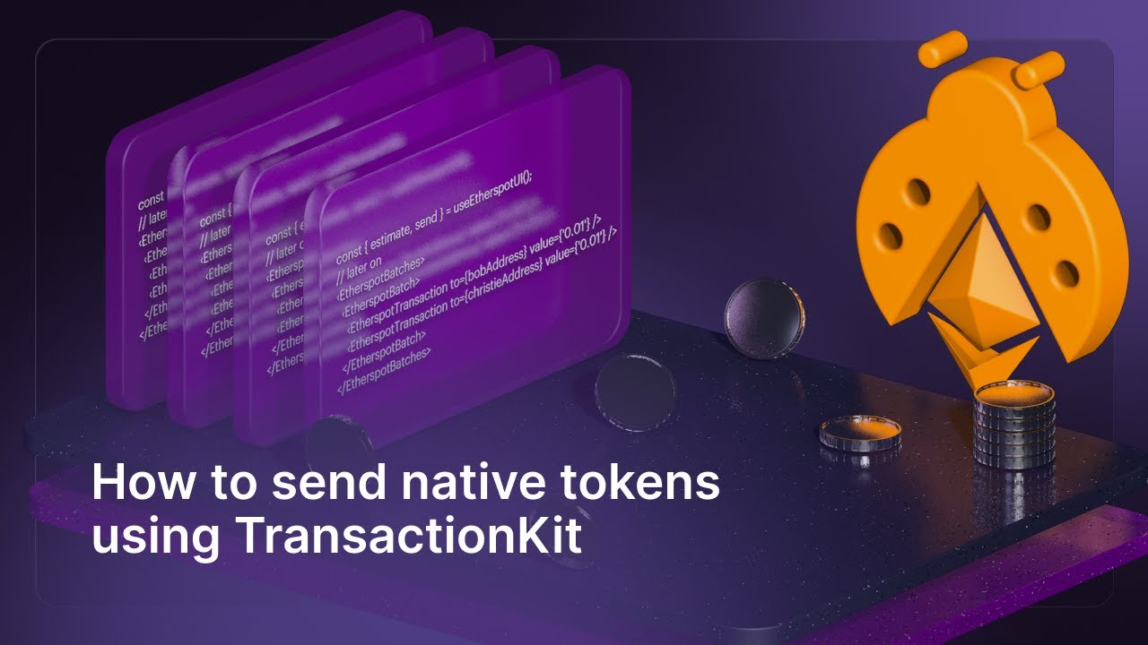 etherspot's tweet card. Blockchain development: Sending a Native Token with Etherspot's...
