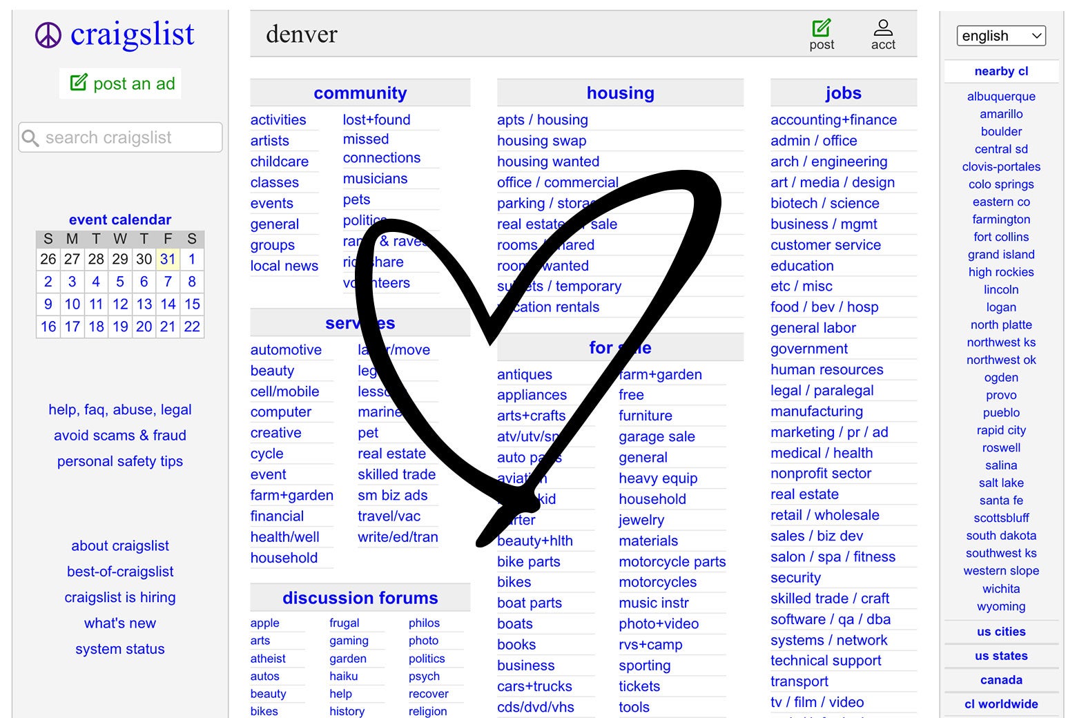 briandfoy_perl's tweet card. Craigslist forces its users to trust each other. Other social media sites should take note.