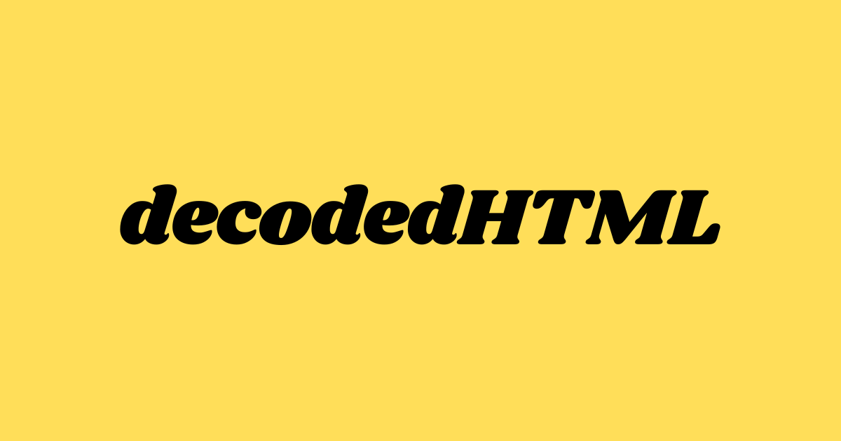 htmldecoder's tweet card. We help the programmer in you to code better, faster, cleaner. We contain the best practices every programmer should follow. You may also find occasional Rust articles here. Also, HTML is not a real...