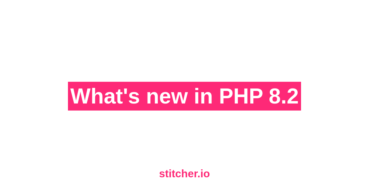 brendt_gd's tweet card. PHP 8.2 has a new randomizer engine, readonly classes, disjunctive normal form types, redacted parameters, performance improvements, and more.