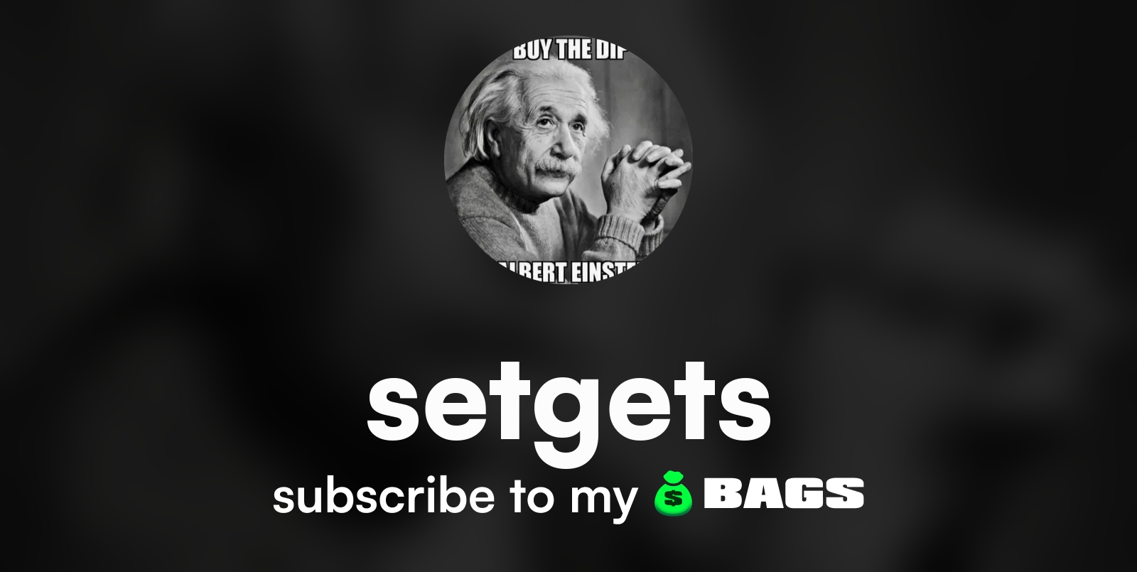 setgets's tweet card. $setgets is on Bags