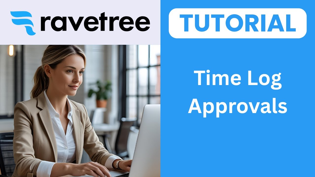 ravetree's tweet card. Ravetree Time Log Approvals