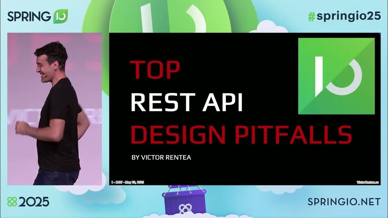 spring_io's tweet card. Top 10 Rest API Design Pitfalls by Victor Rentea @ Spring I/O 2025