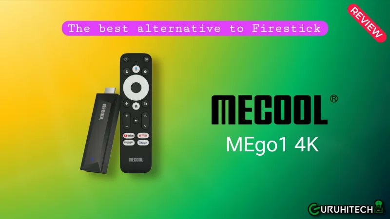 guruhitech1's tweet card. Il mondo degli streaming stick ha un nuovo protagonista: MECOOL MEgo1 4K, un compatto e potente Google TV Stick certificato ufficialmente...